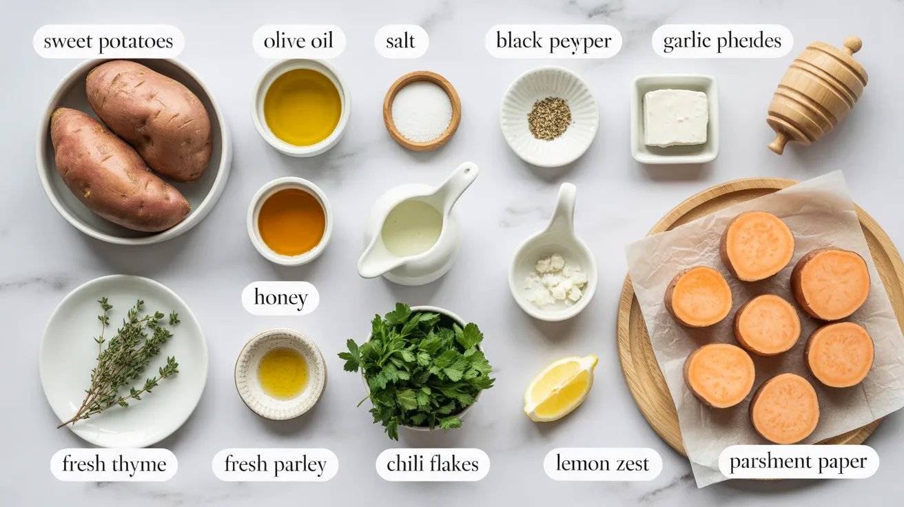 Honey Feta Sweet Potato Rounds – Quick Cozy Oven Bites