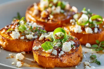 Irresistible Honey Feta Sweet Potato Rounds in 30 Minutes