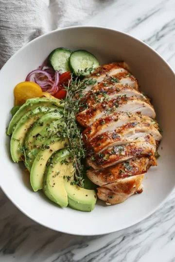 Keto Chicken Avocado Lunch Bowls – Easy 20-Minute Low Carb Meal