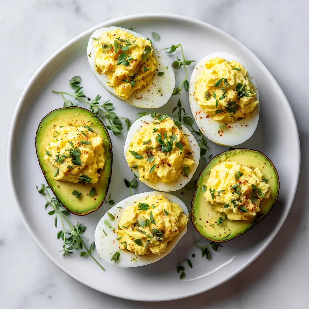 Keto Egg Salad Stuffed Avocados – No-Cook Lunch Idea