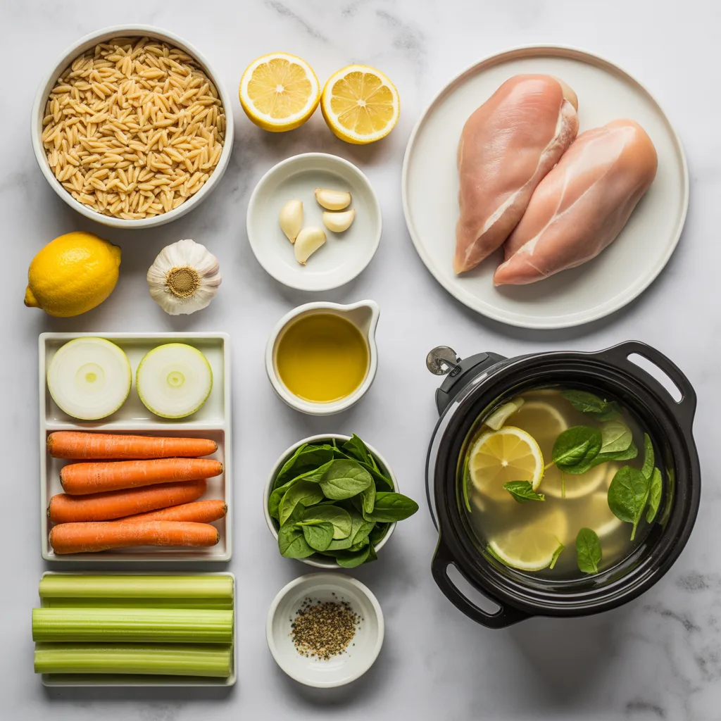 Lemon Garlic Orzo Crockpot Soup You’ll Want All Week