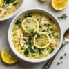 Lemon Garlic Orzo Crockpot Soup – Light, Cozy & Simple