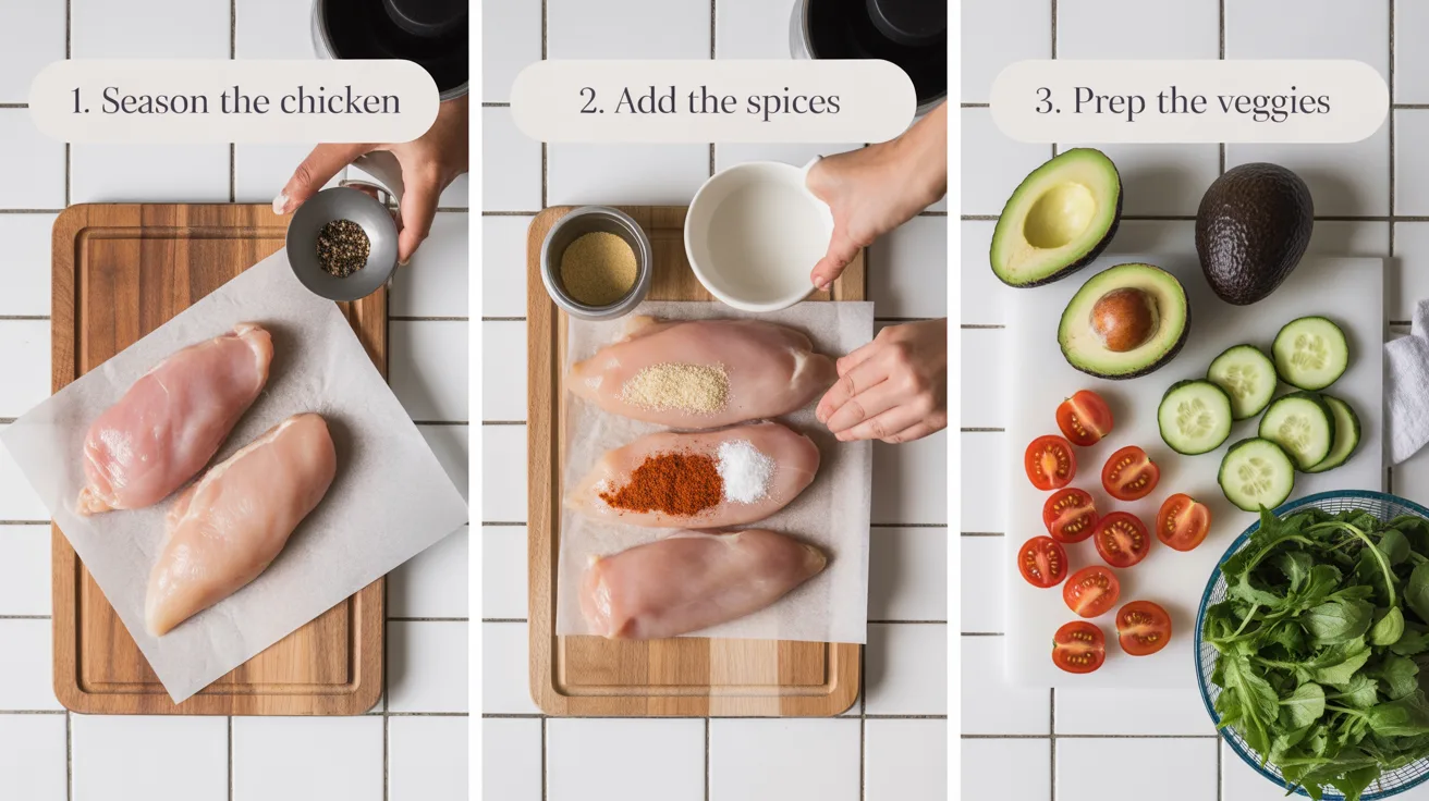 Low Carb Keto Chicken Avocado Lunch Bowls (Simple & Fresh)