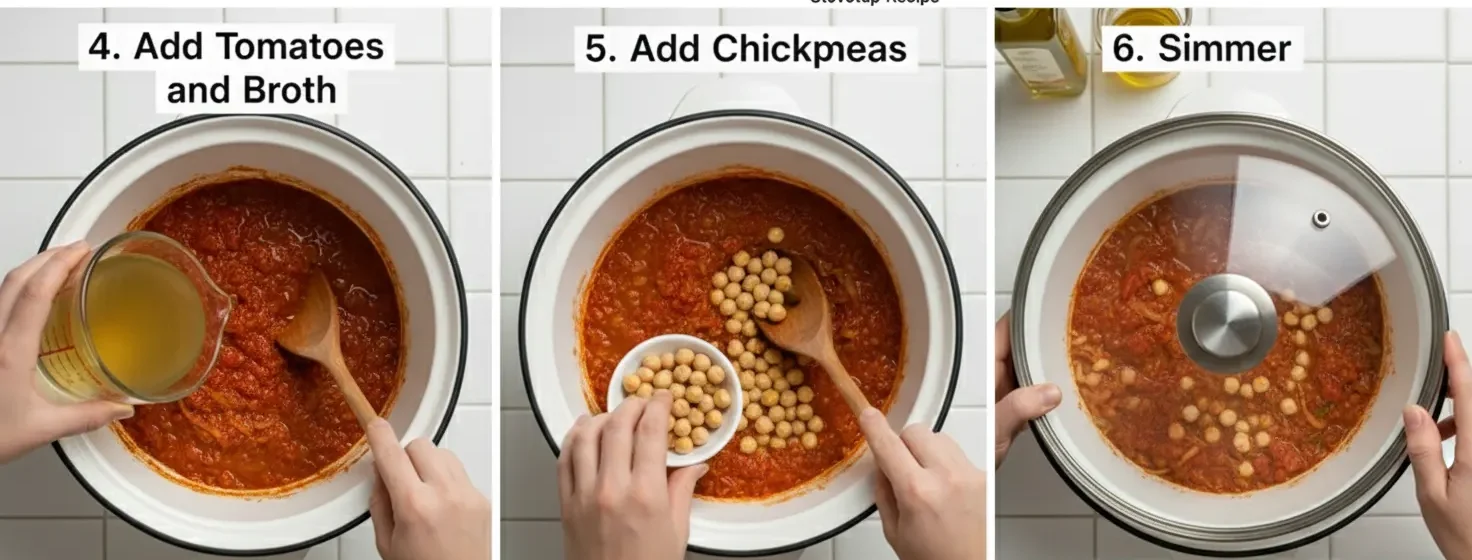 Mediterranean Chickpea And Spinach Stew (Healthy Plant-Based Stew)