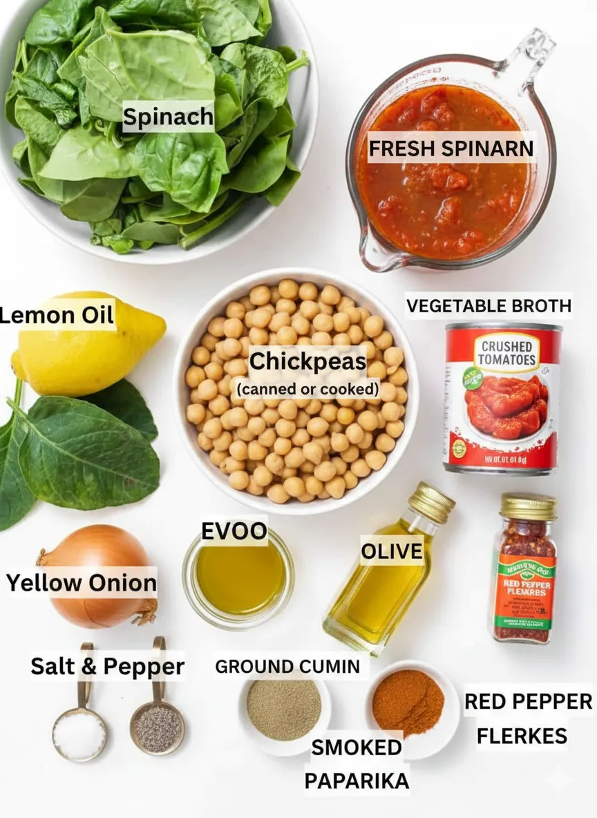 Mediterranean Chickpea And Spinach Stew – Quick Comfort Food