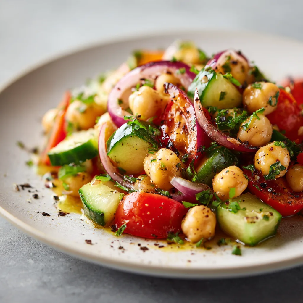 Mediterranean Chickpea Salad – Healthy, Simple, and So Satisfying