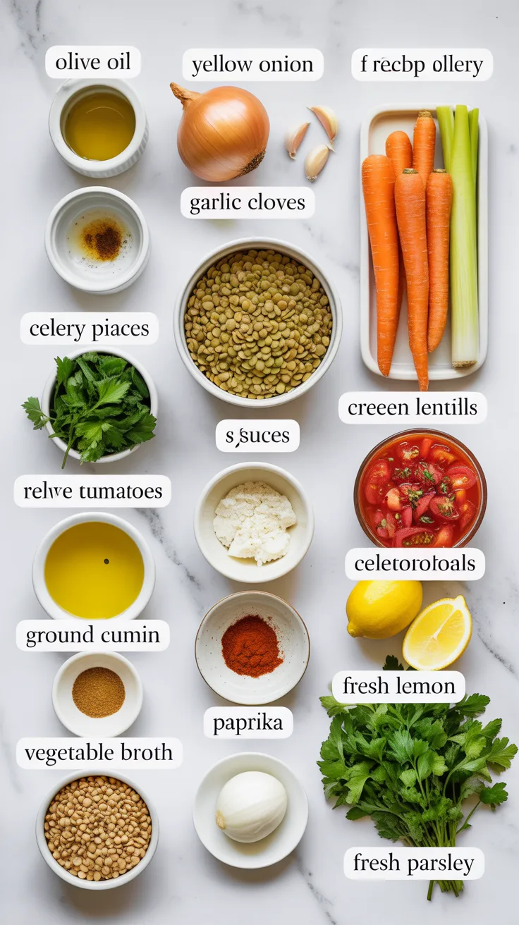 Mediterranean Lentil Soup – Simple, Healthy & Filling