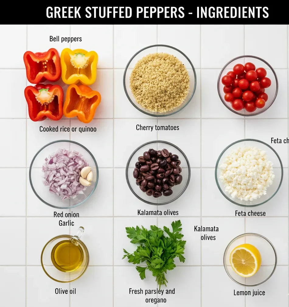 Mediterranean Stuffed Peppers – Easy Vegetarian Comfort Food