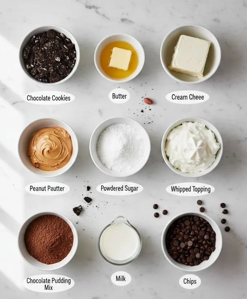 No-Bake Peanut Butter Lasagna – No Oven Needed