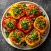 One Pan Mediterranean With Stuffed Bell Peppers