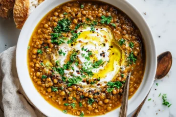 One-Pot Mediterranean Lentil Soup (So Comforting)
