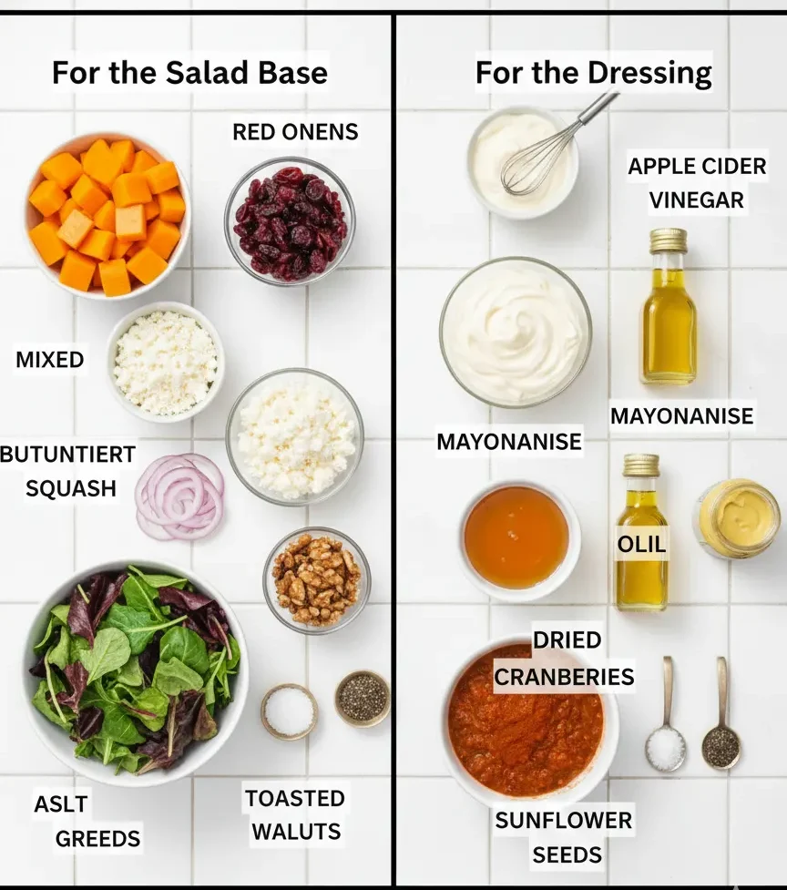 Simple pantry ingredients make Butternut Squash Feta Salad magic.