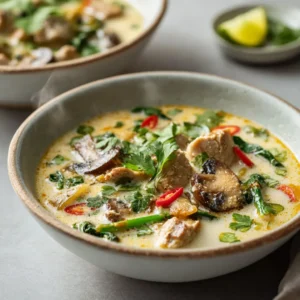 Thai Coconut Curry Crockpot Soup – Rich, Cozy, and Perfect for Busy Nights
