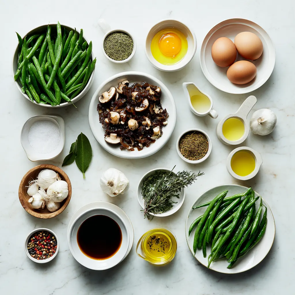 Weeknight Green Beans with Caramelized Shallots and Mushrooms