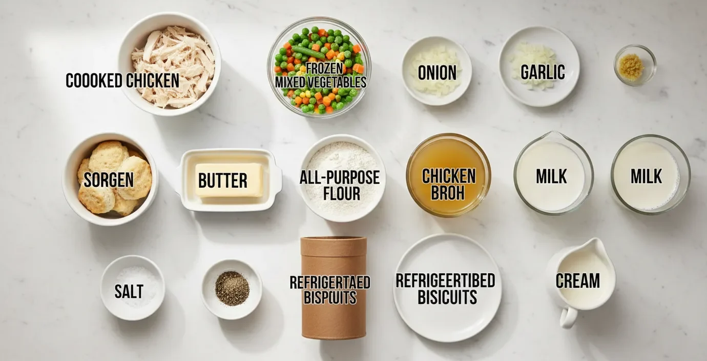 Biscuit Chicken Pot Pie Recipe – Easy Ingredients, Cozy Results