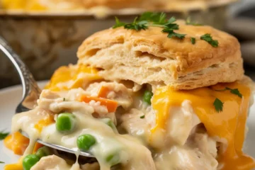 Biscuit Chicken Pot Pie – Creamy, Cozy Comfort Food Made Easy