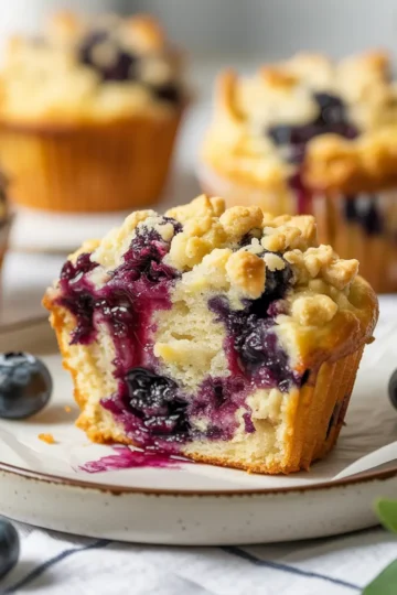 Blueberry Crumble Muffins – Foolproof Recipe