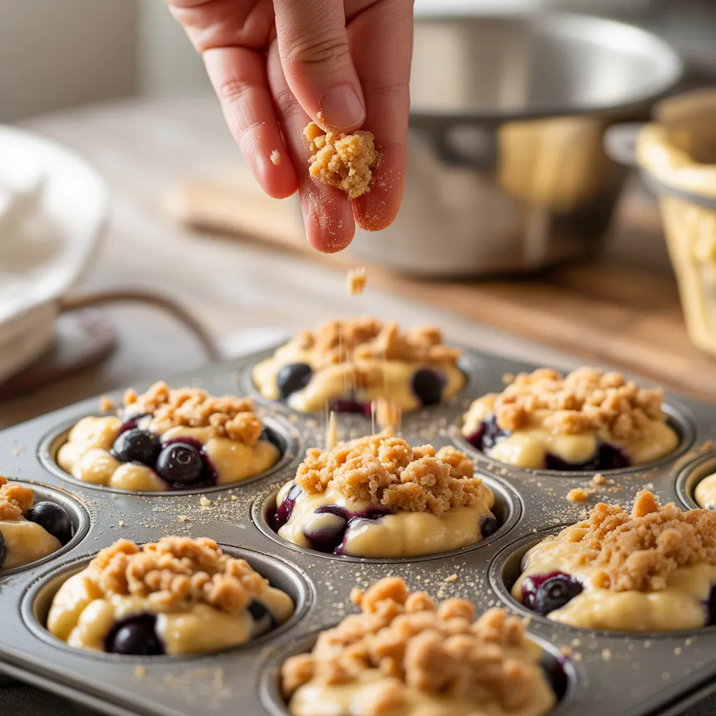 Blueberry Crumble Muffins – Sweet, Crunchy & Irresistible