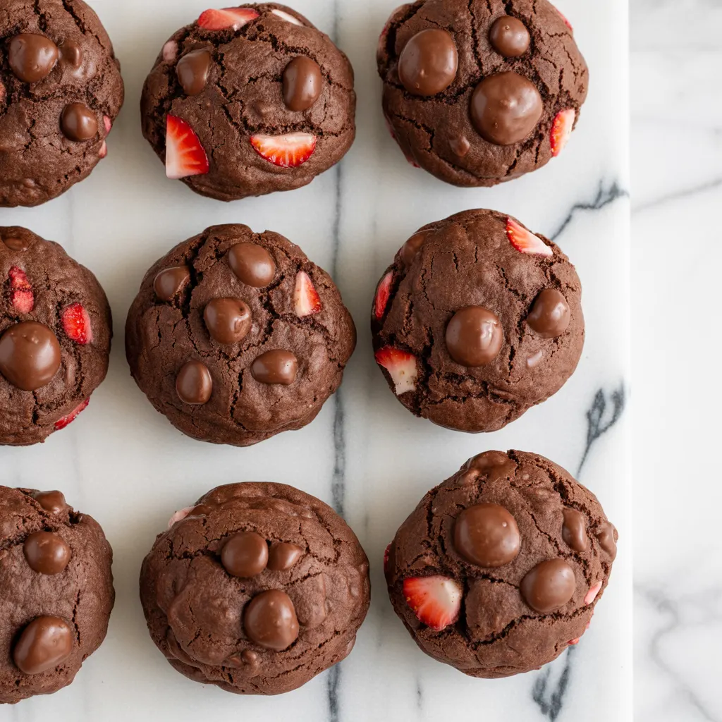 Chocolate Strawberry Cookies That Taste Bakery-Fresh