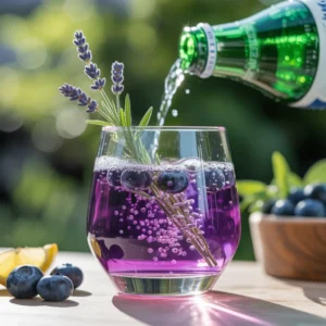 Easy Blueberry Lavender Gin Smash Cocktail at Home