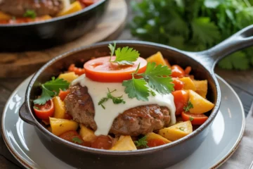 Easy Keto Lunch Idea Cheeseburger Skillet Meal