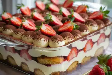 Easy No-Bake Keto Strawberry Tiramisu for Sweet Cravings