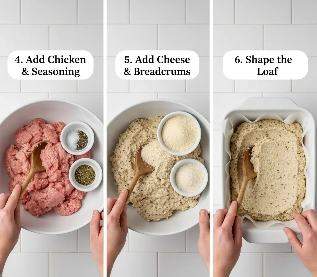 Easy Parmesan Chicken Meatloaf That Stays Moist Every Time