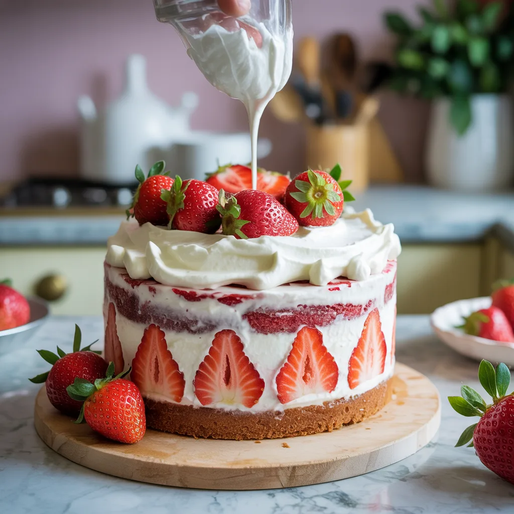 Fresh Strawberry Shortcake Cake Made Simple