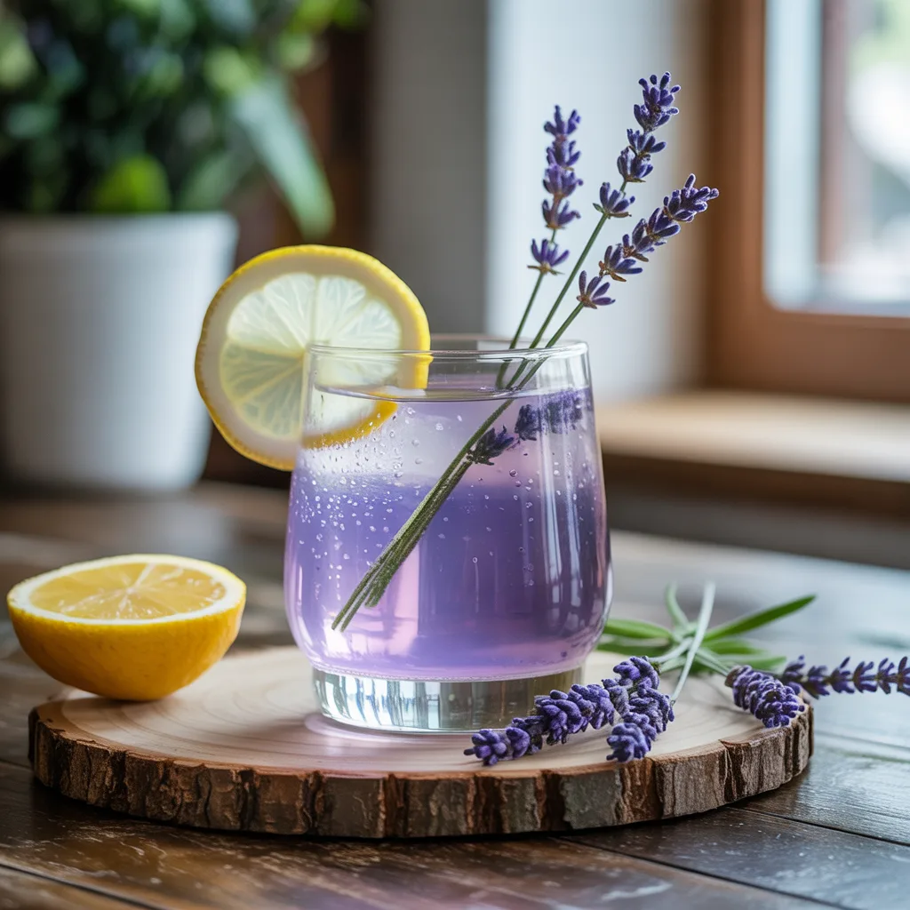 Fresh and Elegant Lavender Gin Sour Cocktail Idea
