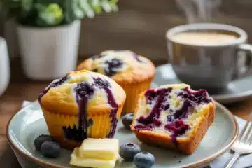 Homemade blueberry muffins