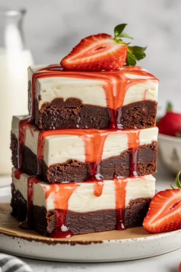 Keto Strawberry Cheesecake Brownies – The Dessert That Doesn’t Break Keto