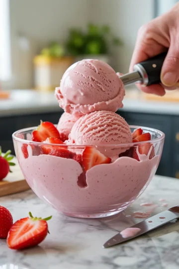 Keto Strawberry Ice Cream – Ultra Creamy & Totally Sugar Free