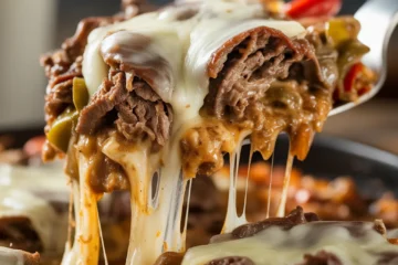 Low Carb Philly Cheesesteak Casserole