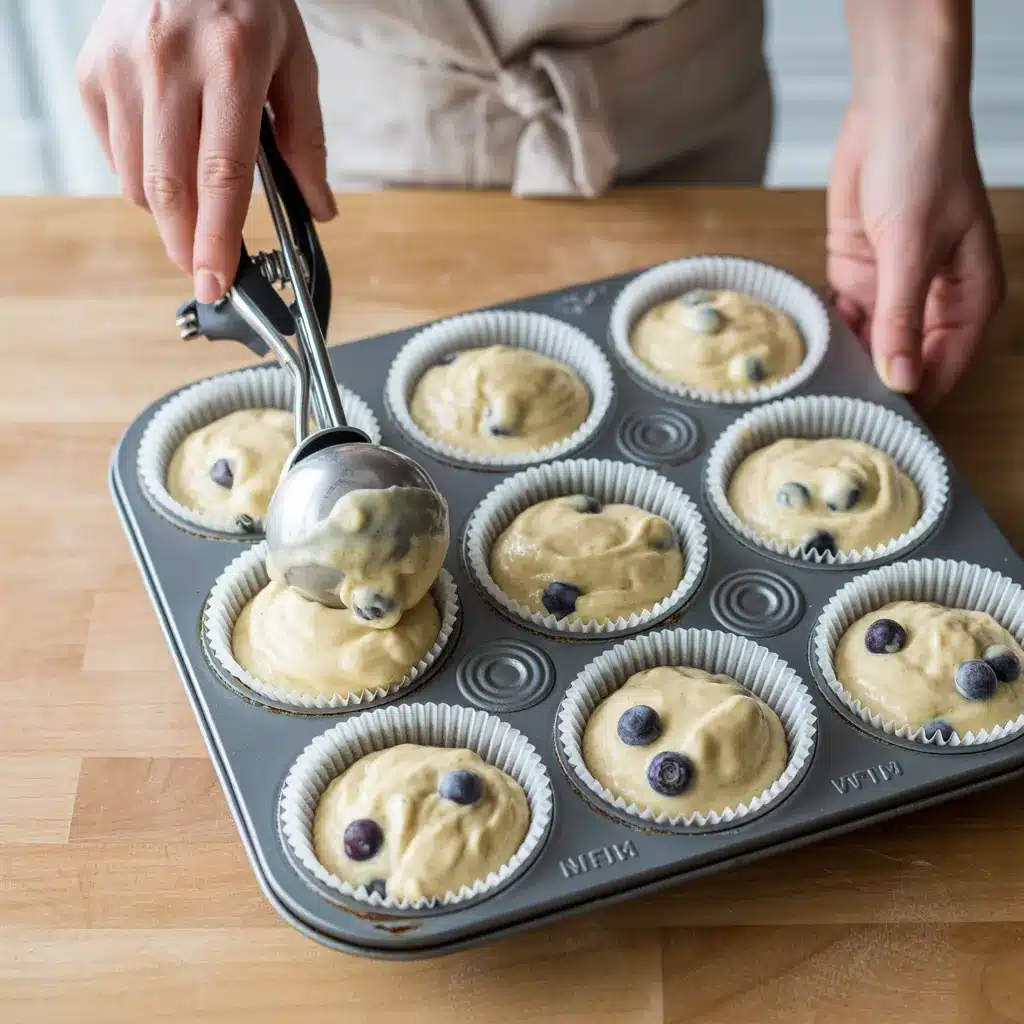 Simple blueberry muffins