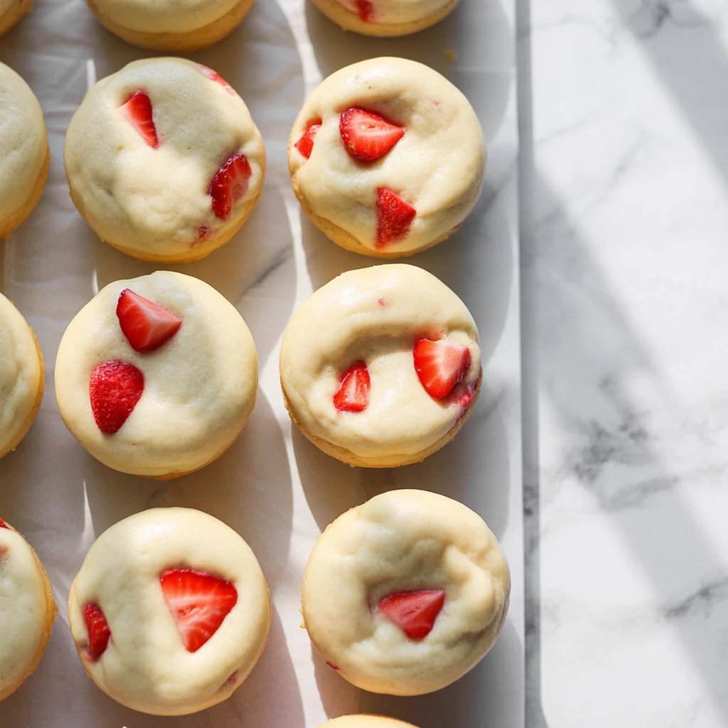 Strawberry Cheesecake Cookies with Soft Centers and Big Flavor