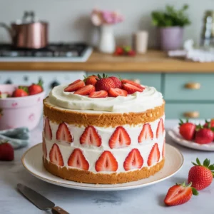 Strawberry Shortcake Cake That Tastes Like Summer