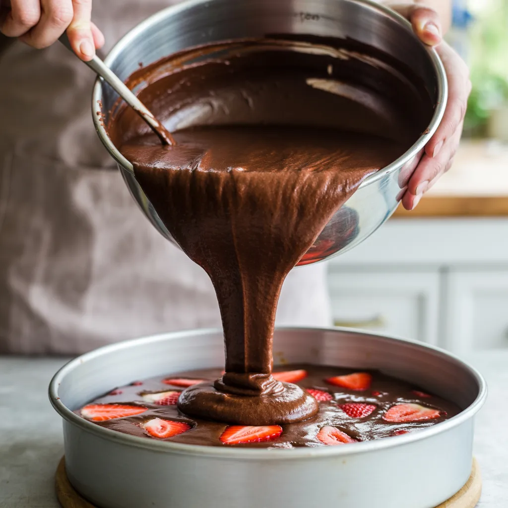 Chocolate Cake with Fresh Strawberries – Sweet and Simple
