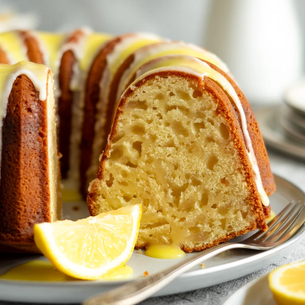 Classic Lemon Bundt Cake with Zesty Glaze