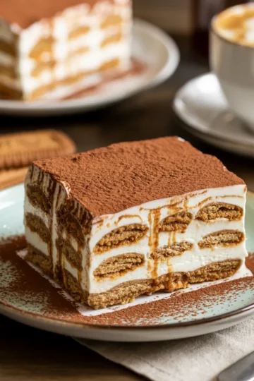 Creamy Biscoff Vegan Tiramisu (Simple No Bake Dessert)