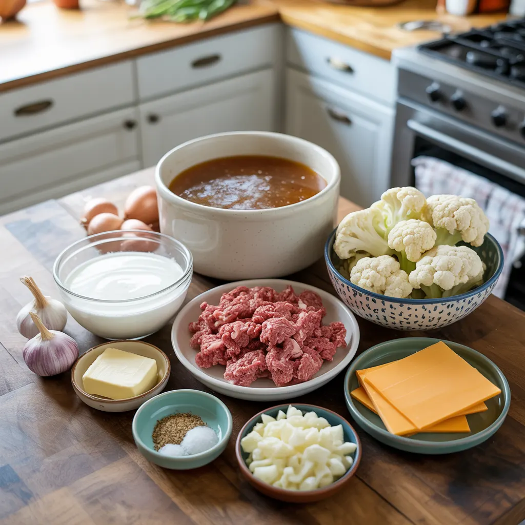Creamy Keto Cheeseburger Soup – Easy One Pot Dinner