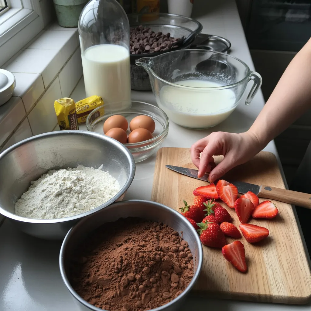 Homemade Strawberry Chocolate Cake – Simple and Tasty