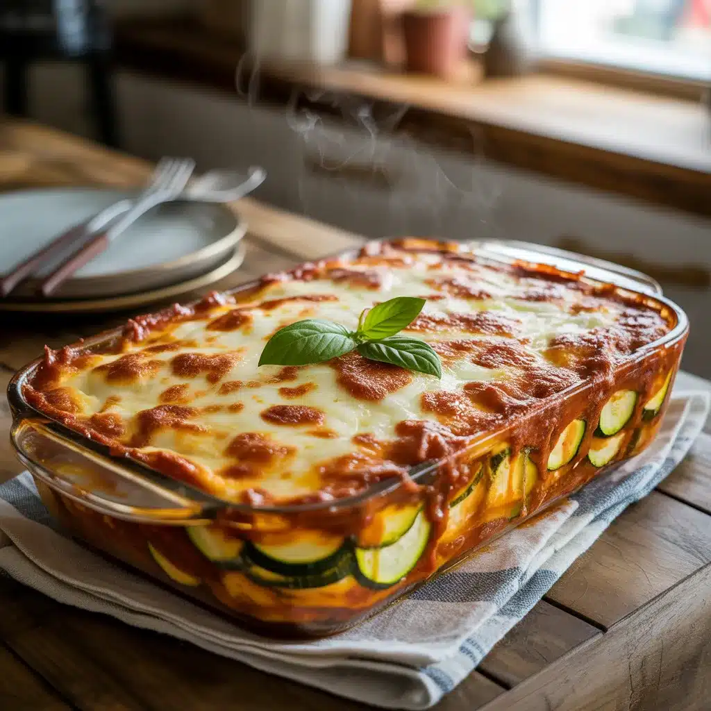 Cheesy Keto Lasagna with Zucchini Noodles – Family Favorite