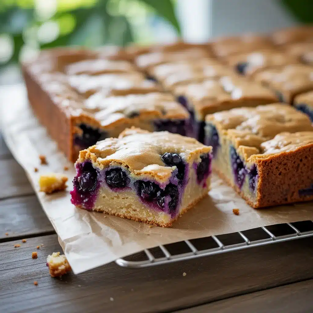 Vegan Blueberry Blondies Simple & Delicious Treat