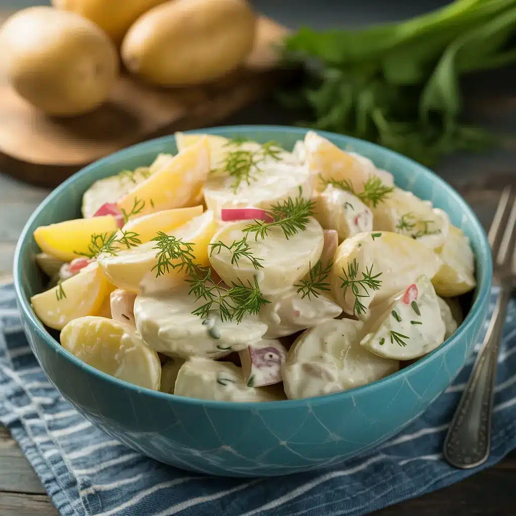 Creamy Classic Potato Salad with a Tangy Twist