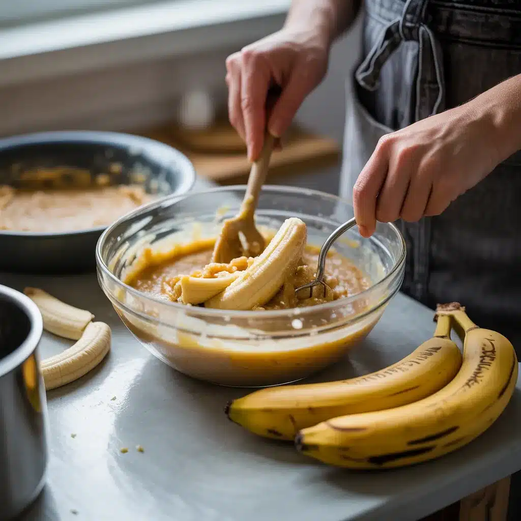 Moist Vegan Banana Bread Blondies Recipe