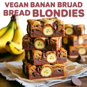 No Egg No Dairy Banana Blondies (So Soft!)