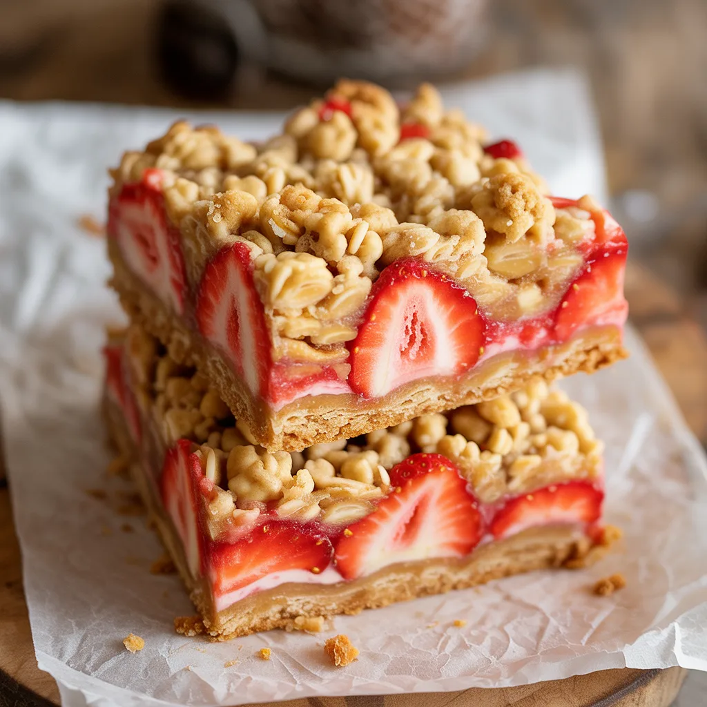 Strawberry Oatmeal Crumble Bars – Best Homemade Dessert Idea