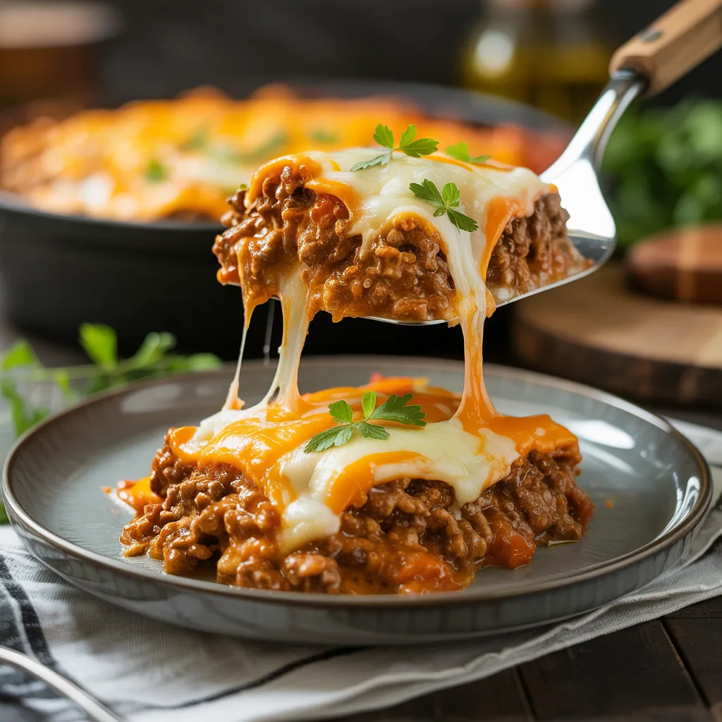 Warm & Cheesy keto ground beef casseroles