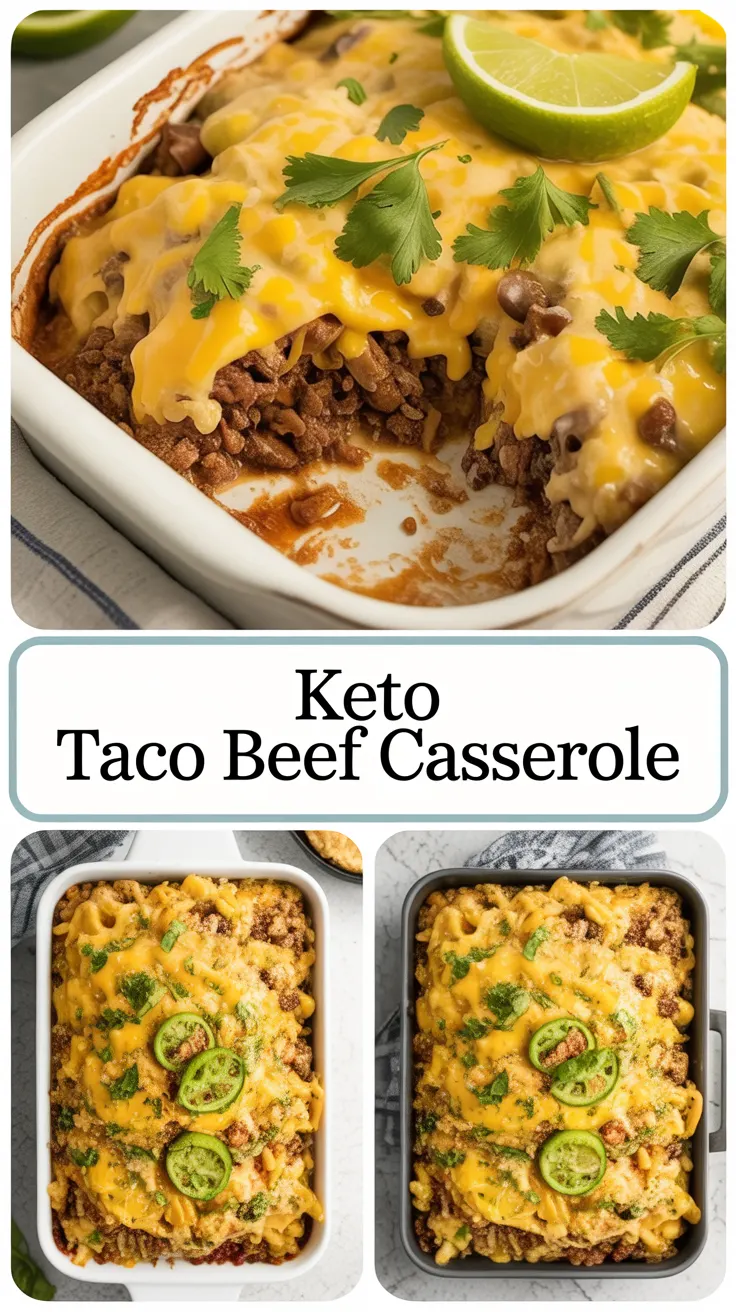Keto Taco Beef Casserole