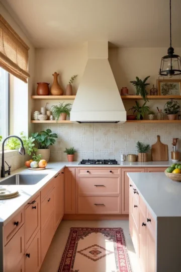 Modern Kitchen Design Pastel Color